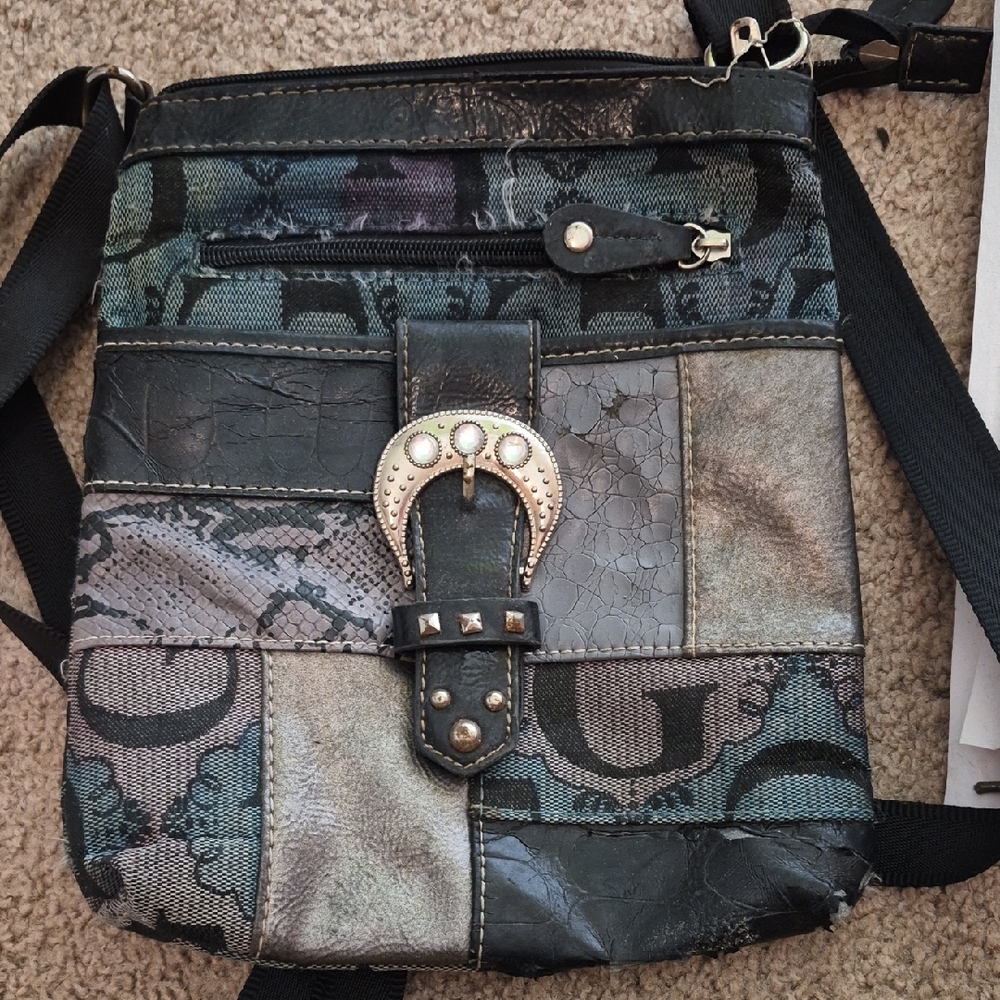 G by Guess Multicolor Patchwork Crossbody Bag